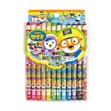 지구화학 뽀로로 축지식 색연필 12색, 단품