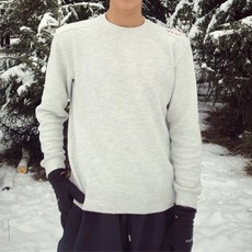 美式刺繡長袖T恤 男款秋冬季 華夫格打底衫 健身衛衣