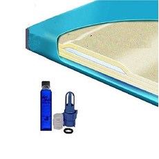 U.S. Waterbed 슈퍼 싱글 80% 세미 웨이브 리스 워터베드 매트리스 요추 포함 200079