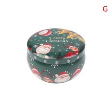 크리스마스 금속 양철 항아리 커피 차 향신료 캔디 쥬얼리 보관 케이스 촛불 만들기 용기 장식 상자, 01 G