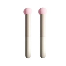 (우후) 미니 둥근 컨실러 스폰지 브러쉬, 2개, 퐁퐁핑크