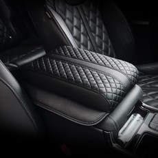 GMZ MOTORS Life Up 原廠配色款 車用扶手箱靠墊, 質感黑, 1個