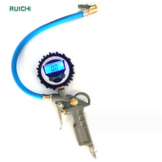 제이티 타이어게이지 공기주입기 디지털에어게이지, 블루색, 1개