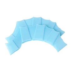 블루 실리콘 수영 장비 핀 핸드 웨빙 플리퍼 트레이닝 글러브 손가락 손바닥 웨빙 플리퍼 트레이닝 글러브, 파란색 어린이 핸드 플리퍼