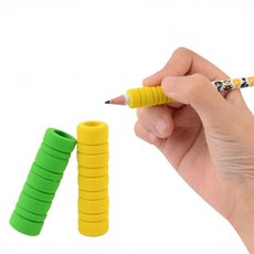 펜그립 1P 색상랜덤 촉감 펜슬 펜갈피 쿠션 홀더 통증