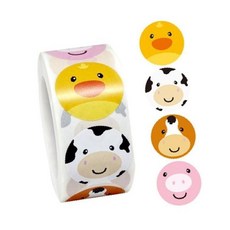 4믹스 동물스티커 (606) 대용량500pcs 다꾸 답례품 OC_0404TG