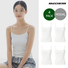 스케쳐스 여성용 모달 스판 베이직 이너 끈나시 4p
