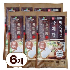 약제천궁 삼계탕재료 백숙재료 티백 한방 약재 닭 오리 수육 각종 고기요리 잡내제거 육수 국물재료, 6개, 100g