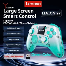 레노버 Y7 컨트롤러 스위치용 조이스틱 게임패드 듀얼 진동 무선 블루투스 2/PC 레글론 및, 02 Lenovo Y7 Green