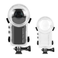 KETOPKIN Insta360 X4 50M/164FT 수중 방수 다이빙 하우징 보호 쉘 브래킷 포함 Insta 360 X4 카메라 액세서리용 보이지 않는 케이스, KETOPKIN Insta360 X4,50M/164FT
