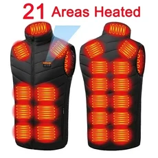 26개 구역 발열 조끼 남성용 겨울 전기 자켓 USB 신형 스키용 따뜻한 민소매 자켓 발열 조끼 발열 의류