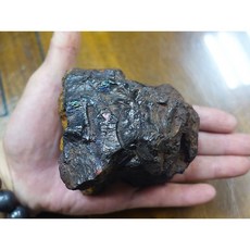 能量礦石 泰國彩虹流鐵護身符 力泥、鎳萊原礦研磨 1063公克 能量強大 護身保平安, 1個