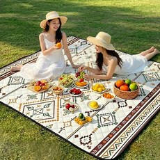 Mayho 두꺼운 돗자리 매트 방수 방습 휴대용 캠핑매트 접이식 피크닉매트, 내추럴 브라운