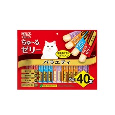 이나바 챠오스틱 버라이어티 고양이간식, 40개, TSC-136 믹스, 15g