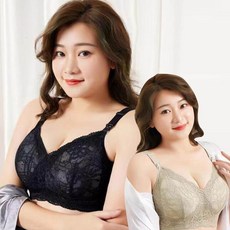레이스 노와이어 이중밴드 빅사이즈 감동 브라