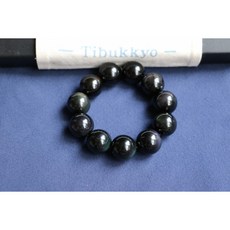 Tibukkyo 黑曜石 20mm圓珠 手鍊 - 綠曜/銀曜石/金曜/紫曜/藍曜手串 藏傳佛教 水晶飾品