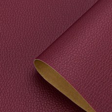가죽공방 인조가죽원단 소파 시트 가죽원단 스웨이드, 와인레드 68cmx50cm, 1개
