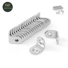 [픽앤] 모서리연결 기역자코너브라켓 코너철꺽쇠 스텐꺽쇠 코너철 20p세트 20x20mm