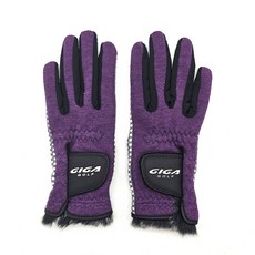 기가골프 손목퍼 겨울용 여성 골프장갑, 퍼플