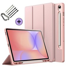케이스나라 갤럭시탭 S10 Lite 라이트 호환 S펜슬 수납 케이스 보호 북커버 SM-X400 X406N, 베이비핑크, 1개 베이비핑크, 1개