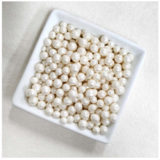 슈가 스프링클 트윙클 펄 화이트 구슬 식용 데코레이션 장식 소포장, 5게, 200g