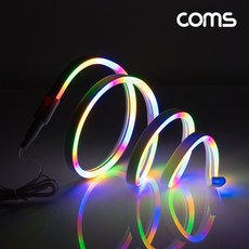 LED 스트립라이트 논네온 줄/띠 1M RGB 5V전원 조명 호스 인테리어, 상세페이지 참조