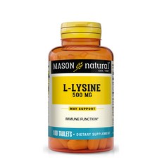 Mason Naturals L-離胺酸錠 500mg, 100顆, 1罐