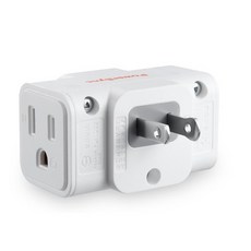 群加 PowerSync TC2303N9 3P轉2P 三插壁插(白), 1個, 白, 3.36cm