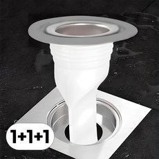 1+1+1 세트 실리콘 하수구 트랩 배수구 냄새 차단 덮개 화장실 욕실 마개 베란다 배수 원형 유가 뚜껑, R25056J(A형, 3개, 혼합색상