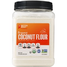 BETTER BODY FOODS 椰子粉, 1罐, 1.02kg