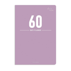 珠友B6 32K 60天倒數計畫本 DO-32209-02，效率時間管理，目標達成必備, 1個, 柔紫