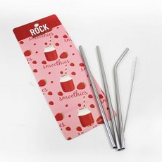키친아트 락 스텐레스 빨대 23cm 4p, 4개