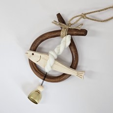 소코뚜레 액막이명태 인테리어 개업 선물, 코뚜레 + 풍경 행운북어