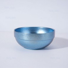 樂購 純鈦碗勺套裝：中式彩色勺、結晶冰花勺，輕便抑菌鈦飯碗，家用便攜, 藍色, 1個