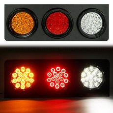 3구 24V 2way 차폭등 화물차차폭등 화물차용품 24v작업등 후진등 브레이크등 화물차리어램프 화물차전구, 1개