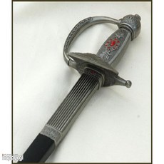 (비젼) YE02 의장용 예도 지휘도 장검 칼 진가검 중량가검 강철가검 진검 도검 조선검 비젼도검 비전도검 사시미 식도 다마스커스 접쇠 단조 단조검 무사도 사무라이 일본도 가검, 칼날길이 70cm  전체길이 90cm, 1개