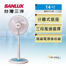 SANLUX台灣三洋 14吋機械式定時立扇 EF-14STA1 三段風速選擇 日本製馬達