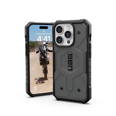 URBAN ARMOR GEAR UAG [업데이트 버전] 아이폰 15 프로 케이스 6.1인치 패스파인더 올리브 드랩 내장 자석 MagSafe 충전 견고한 군용 등급 낙하 방지 보