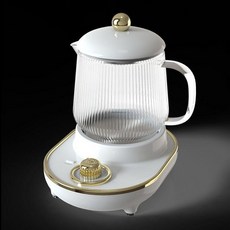 전기 티포트 무선 티팟 커피포트 워머 주전자 포트, 펄화이트, 기본 색상