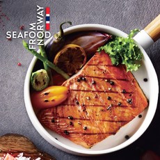 [피쉬앤] 스웰스 노르웨이 연어스테이크 300g, 1개