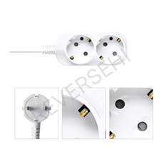 2구 1.5M 스위치없는 멀티탭 가정용 전기선 콘센트 10A