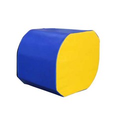 태권도장 백덤블링 보조 상품 합기도 쿠션 연습도구 무술, 1개, 66x66x61오렌지/블랙(110-140cm)