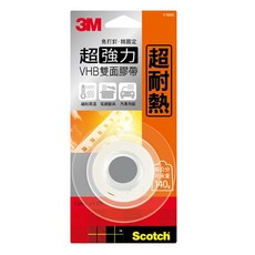 3M V1206 12mm / V1806 18mm (耐熱專用)VHB超強力雙面膠帶, 1個