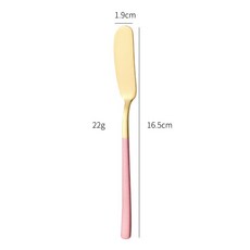 日式牛油刮 304不鏽鋼黃油鏟 奶酪果醬塗抹器, 粉金, 1個