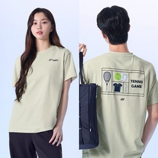 255TS030U 테니스 공용 반팔 티셔츠 4Q 데일리 스포츠웨어