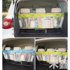 Q貝比 汽車座椅懸掛式車用置物袋 汽車椅背收納袋, 1個, 綠色(現貨)