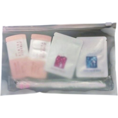 비닐지퍼백 PVC 반투명포장백 투명파우치 23x13.5cm