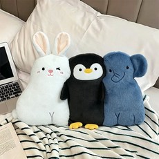 動物貼貼抱枕 毛絨玩偶 娃娃 禮物, 兔企象組合 - 貼貼抱枕, 1個