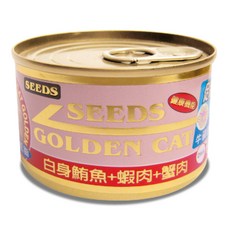 惜時 機能金貓餐罐 170g (貓罐 副食罐), 1個, 白身鮪魚+蝦肉+蟹肉