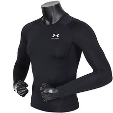 언더아머 남성용 UA Heat Gear 컴프레션 긴팔 기능성의류 헬스복